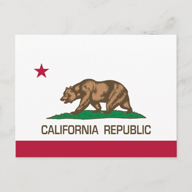 California Republic (State Flag) Postcard (Front)