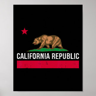 California Republic State Flag  Poster