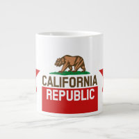 CALIFORNIA REPUBLIC State Flag Red Star