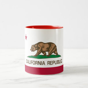 California Republic (State Flag) Red Two-Tone Coffee Mug