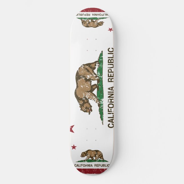 California Republic State Flag Skateboard (Front)