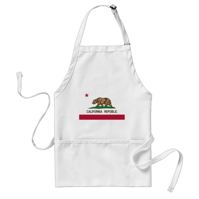 California Republic State Flag Standard Apron (Front)