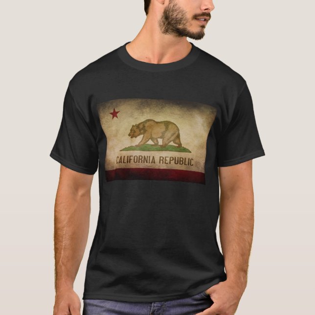 California Republic State Flag Tee Shirt (Front)