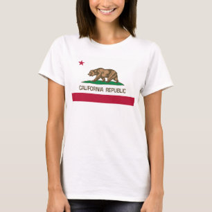 California Republic (State Flag) with Bear T-Shirt