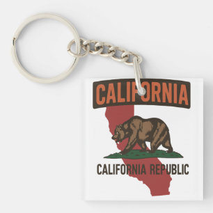 California Republic state pride Key Ring