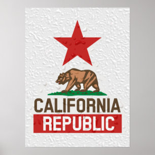 California Republic Wet Poster