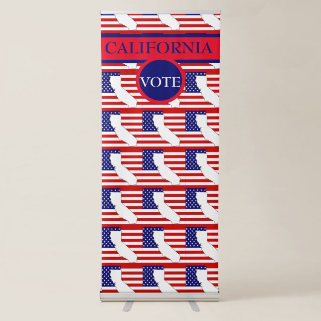 CALIFORNIA  RETRACTABLE BANNER (Front)