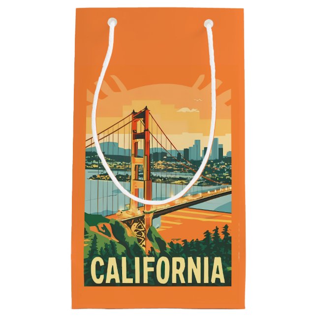 California Retro Travel Gift Bag (Front)