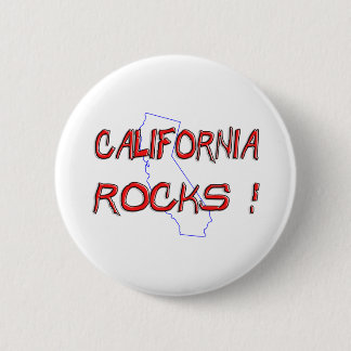 California ROCKS 6 Cm Round Badge