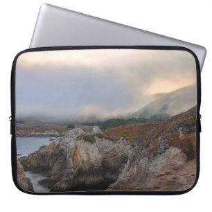 California Rocky Shoreline at Sunrise Laptop Sleeve