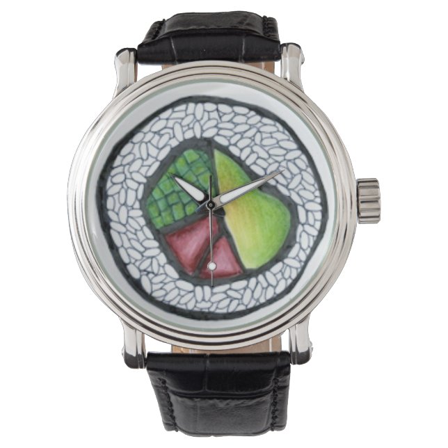 California Roll Japanese Food Sushi Rolls Watch (Front)