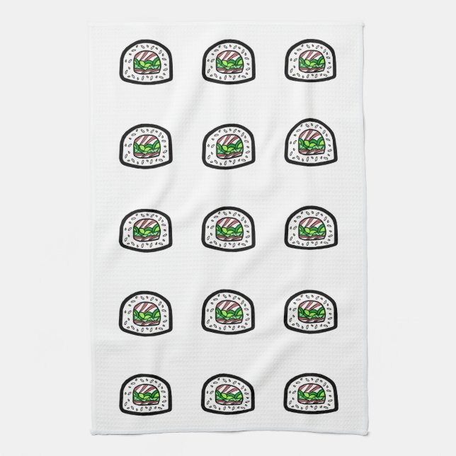 California Roll Tea Towel (Vertical)