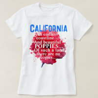 California Romantic Beautiful Poppies Patriotic