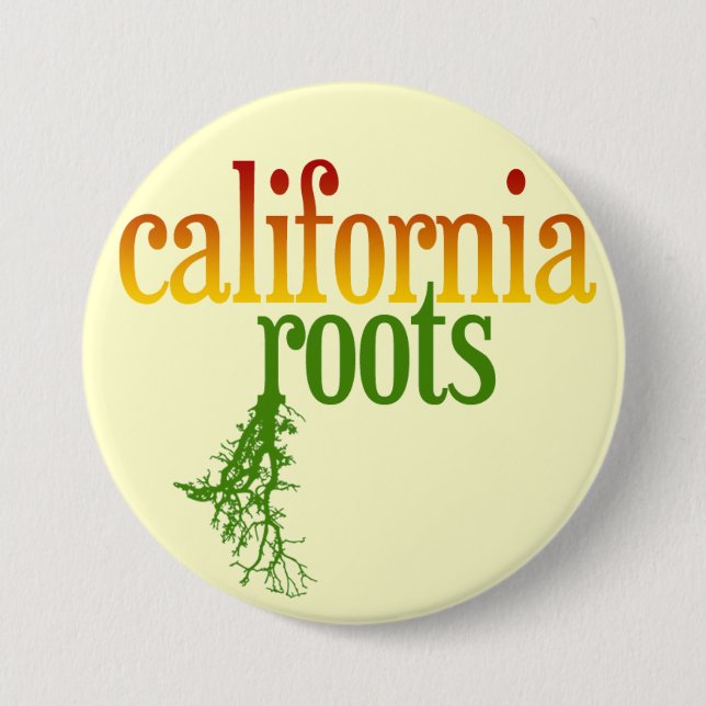California Roots 7.5 Cm Round Badge (Front)