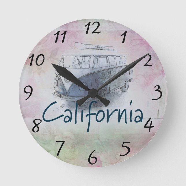 California Round Clock (Front)