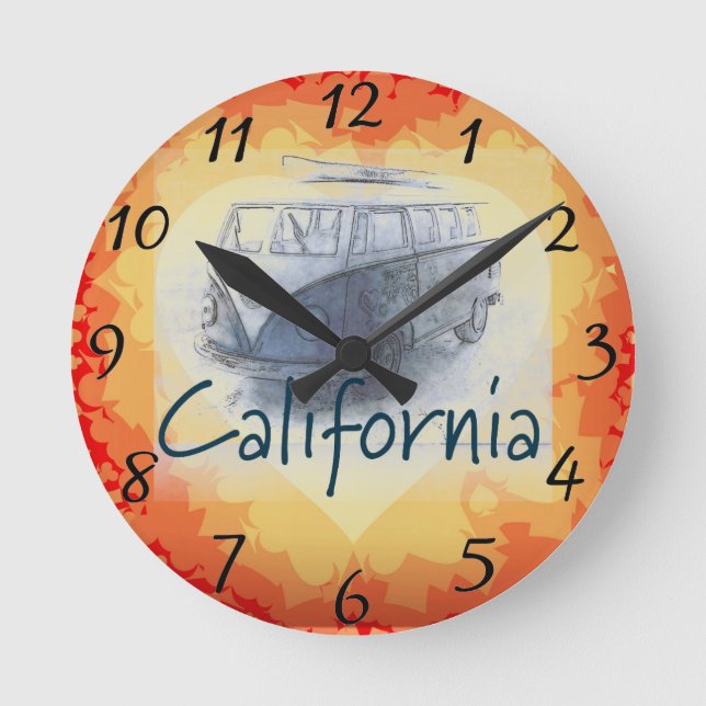 California Round Clock (Front)