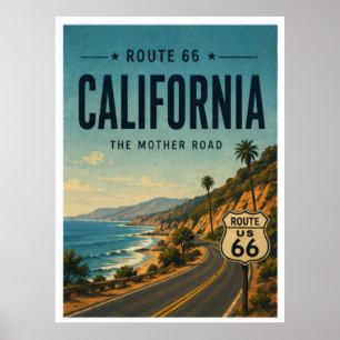 California Route 66 Coastal Highway Art Print