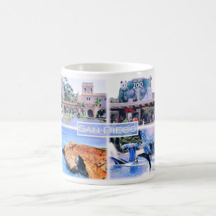 California -  San Diego - Mosaic - USA - Coffee Mug