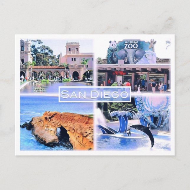 California -  San Diego - Mosaic - USA - Postcard (Front)