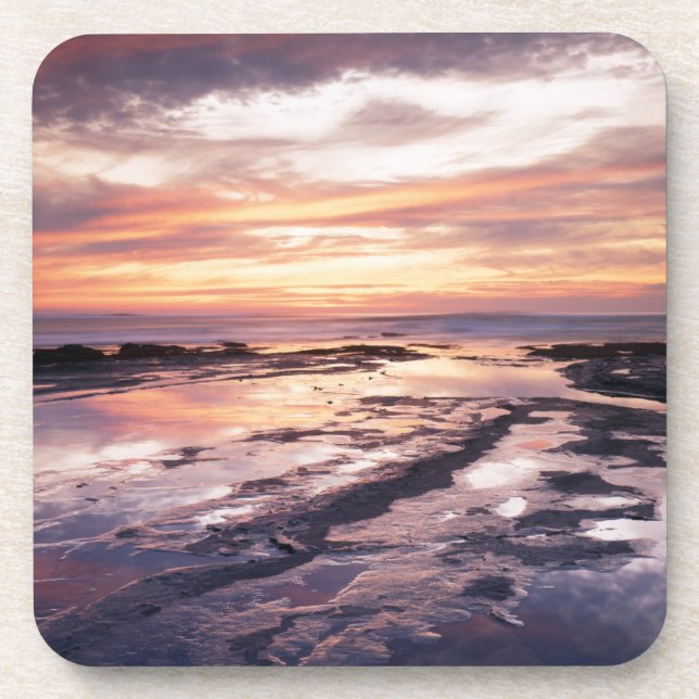 California, San Diego, Sunset Cliffs, Sunset 1 Coaster (Front)