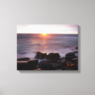 California, San Diego, Sunset Cliffs, Sunset 2 Canvas Print