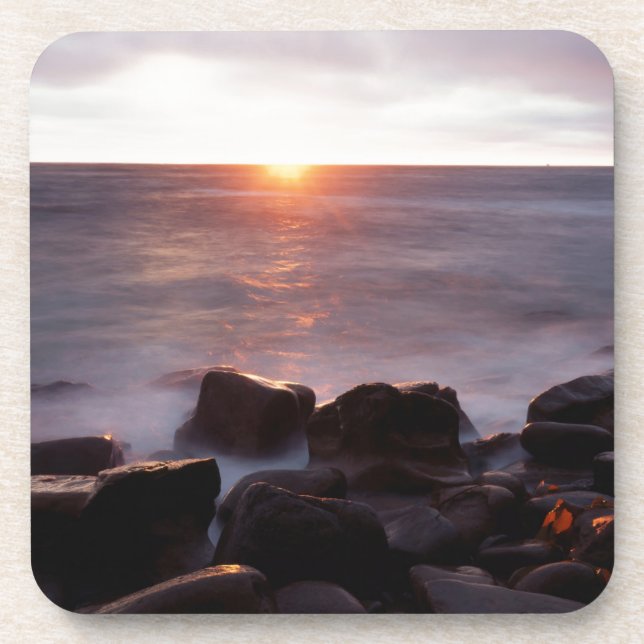 California, San Diego, Sunset Cliffs, Sunset 2 Coaster (Front)