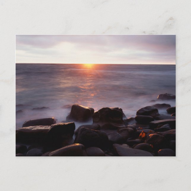 California, San Diego, Sunset Cliffs, Sunset 2 Postcard (Front)