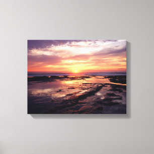 California, San Diego, Sunset Cliffs, Sunset 3 Canvas Print