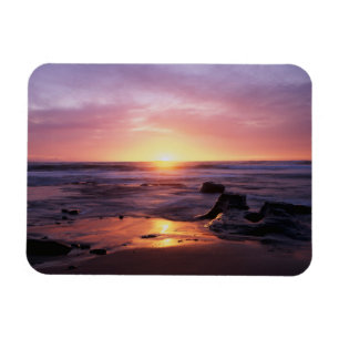 California, San Diego, Sunset Cliffs, Sunset 4 Magnet