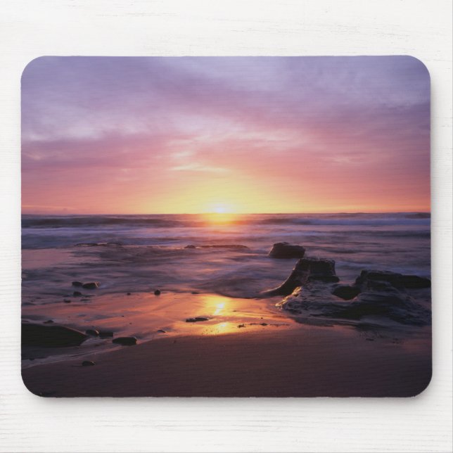 California, San Diego, Sunset Cliffs, Sunset 4 Mouse Mat (Front)