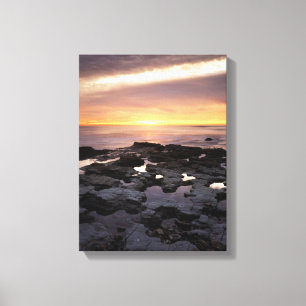 California, San Diego, Sunset Cliffs, Sunset 6 Canvas Print