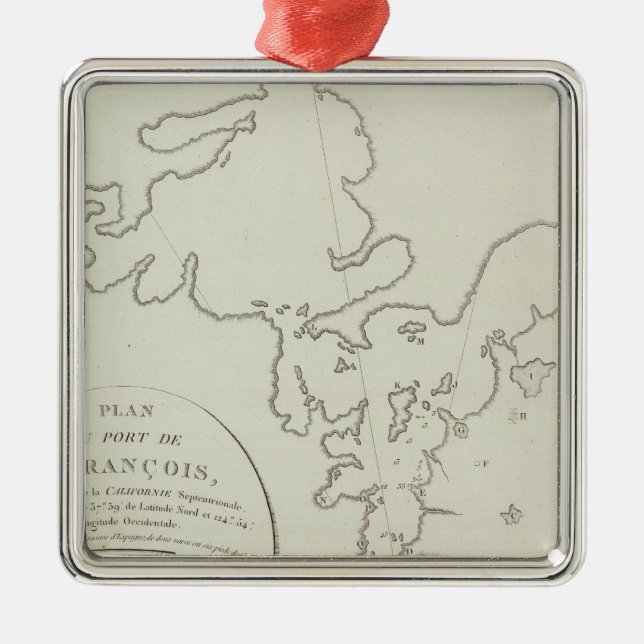 California San Francisco Bay Area Metal Tree Decoration (Front)