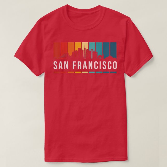 California San Francisco City Gift Bridge Souvenir T-Shirt (Design Front)
