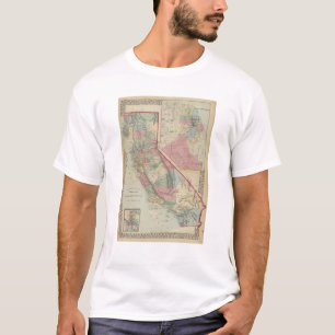 California, San Francisco Map by Mitchell T-Shirt