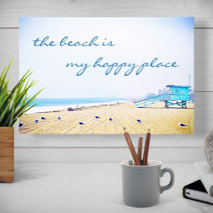 California Sandy Beach Photo, Beach Is Happy Place Canvas Print