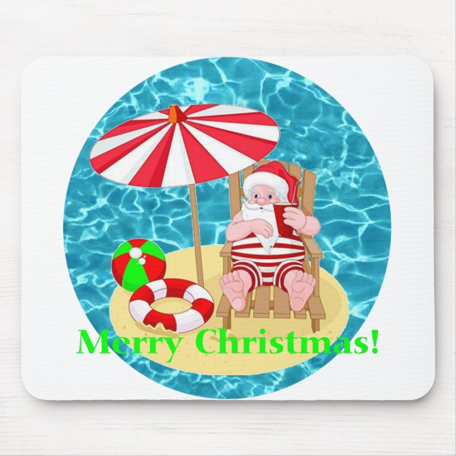 california santa claus mouse mat (Front)