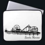 California Santa Monica CA Pier Beach Ferris Wheel Laptop Sleeve<br><div class="desc">Design features an original pen-and-ink illustration of the Santa Monica Pier in Santa Monica,  California. Coordinating designs available.

Don't see what you're looking for? Need help with customisation? Click "rebeccaheartsny" (upper right corner) then "contact this designer" to have something created just for you!</div>
