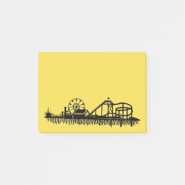 California Santa Monica CA Pier Beach Ferris Wheel Post-it Notes (Front)