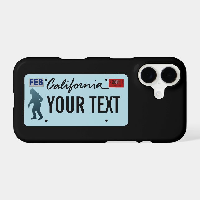 California Sasquatch License Plate (Back (Horizontal))