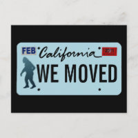 California Sasquatch License Plate