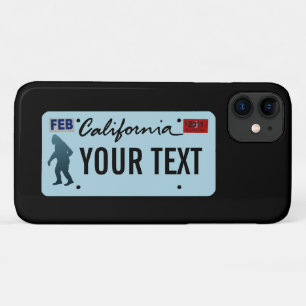 California Sasquatch License Plate iPhone 11 Case