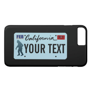 California Sasquatch License Plate iPhone 8 Plus/7 Plus Case