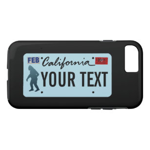 California Sasquatch License Plate iPhone 8/7 Case