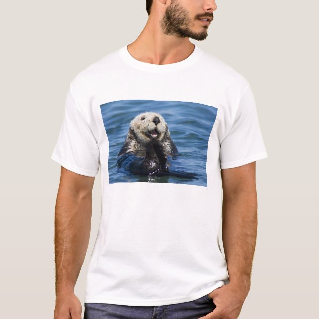 California Sea Otter Enhydra lutris) grooms T-Shirt (Front)