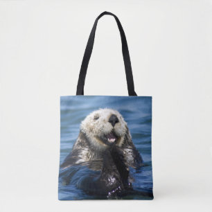 California Sea Otter Enhydra lutris) grooms Tote Bag