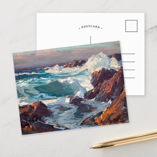 California Sea Scape | Edgar Alwin Payne Postcard (Creator Uploaded)