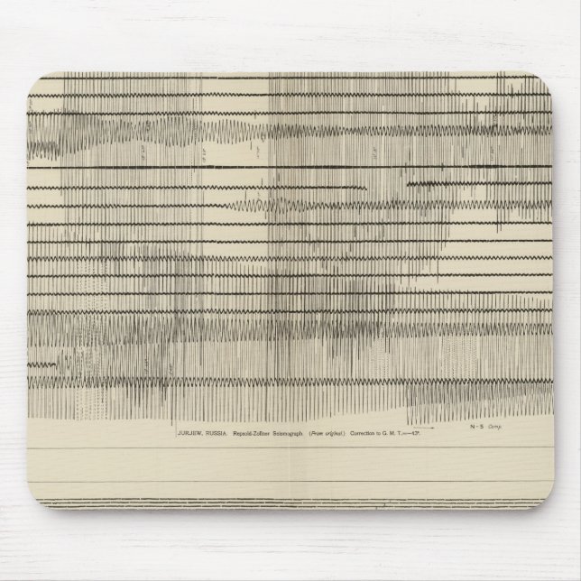 California Seismograms 10 Mouse Mat (Front)