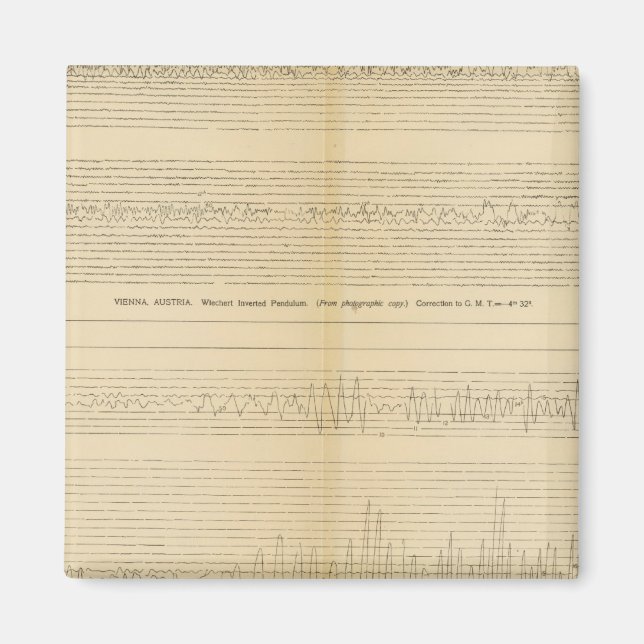 California Seismograms 9 Magnet (Front)