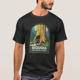 California Sequoia Trees National Park Vintage   T-Shirt