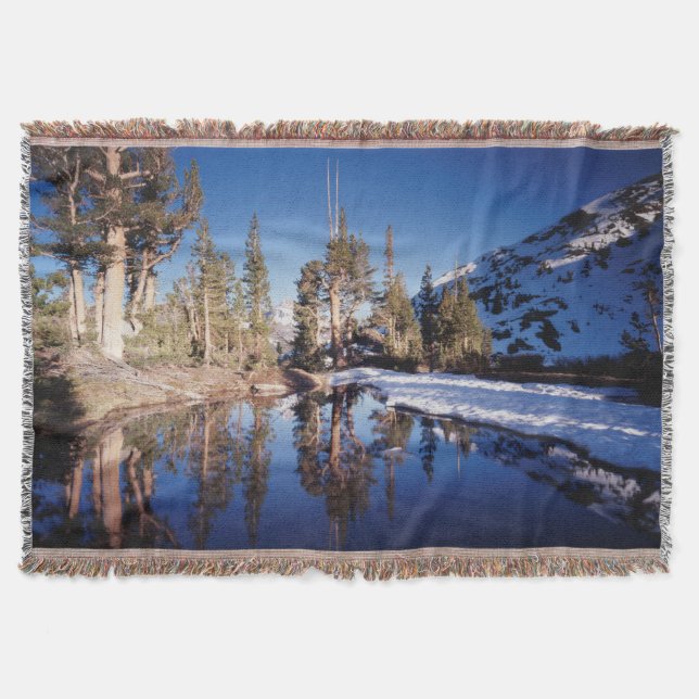 California, Sierra Nevada Mountains 2 Throw Blanket (Front)